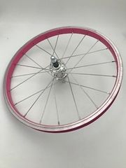 Vorderrad unbereift pink 18" 