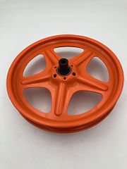 Hinterrad unbereift orange 